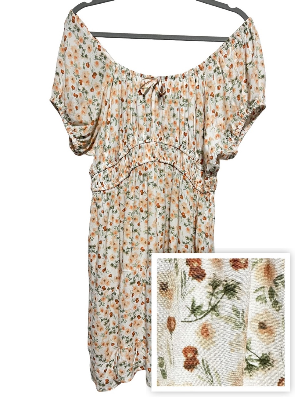 ULTRA FLIRT Floral Cottagecore Boho Prairie Poetcore Mini Dress 1X